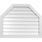 Ekena Millwork Octagonal Top Surface Mount PVC Gable Vent w/ 2"W x 1-1/2"P Brickmould Frame, 32"W x 26"H GVPOT32X2602SN - alternate 1